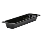 image of Cambro 22LPCW110 Food Pan – 3.2 Qt, 2.5" Deep, 1/2 Size Long, Black Polycarbonate, NSF