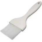 image of Carlisle 4039202 Sparta Galaxy Pastry Brush, 3" Wide Flat, Nylon Bristles, White Handle, Made in USA