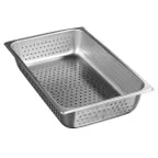 image of Carlisle 607004P Steam Table Pan, 12.5‑Qt, Perforated, 4" Deep, 24‑Gauge 18/8 Stainless, NSF