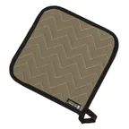 image of Carlisle 802TF San Jamar BestGuard Pot Holder, 8" x 8", Tan, Terry, 500°F Protection - Dozen