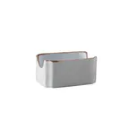 image of GET PA1605909112 - Sugar Packet Holder, 4" x 3", China Material, Artisan Beige Finish - 1 Dozen
