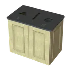 image of Geneva 75665 Cabinet Style Trash Receptacle