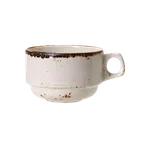 image of Steelite 11550234 - Stacking Cup 3.5 Oz, 3.5" x 2.6" x 2.0", White Ceramic Oven Safe 530°F - 36/Case