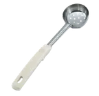 image of Vollrath 62165 Spoodle® 3 Oz Perforated Spoon, Steel with Ivory Grip N Serv® Handle, Made in USA