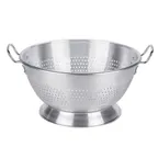 image of Vollrath 68350 Colander, 16-Quart Capacity, 16-7/16" Diameter, 10 Gauge Aluminum, NSF Certified