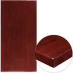image of Flash Furniture TP-MAH-3060-GG Rectangular Table Top, 60"W x 30"D, 2" Thick Drop-Lip, High Gloss Resin, Mahogany Finish