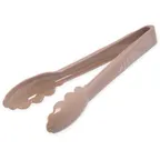 image of Carlisle 470906 Carly Tongs, 9" Beige Plastic, Dishwasher Safe, NSF, Made in USA