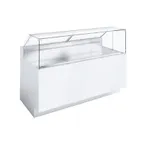image of Ciam USA SQ1DR4UP12GL24I 84" Gelato/Ice Cream Dipping Cabinet w/ Sneeze Guard
