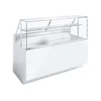 image of Ciam USA SQ1DR4UP13GL24I 84" Gelato/Ice Cream Dipping Cabinet w/ Sneeze Guard