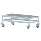 image of Fermod 1R35A12M Fermostock Mobile Dunnage Rack, 35"W x 14"D x 17"H, 800 lbs, Aluminum, NSF, Louvered