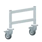 image of Fermod 6669111MOB-R1 Fermostock Mobile Dunnage Rack Upright, 12H, 14D, NSF, 20 micron anodized aluminum