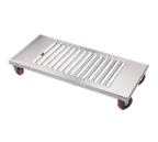 image of IMC Teddy D-4230-L Louvered Stainless Steel Dunnage Rack - 42"W X 30"D X 12"H