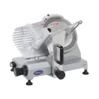 image of General GSE009 Commercial Meat Slicer – 9" Chrome Knife, 1/6 HP 120W, Belt Drive, Anodized Aluminum, 334 RPM