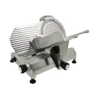 image of Omcan USA 13629 MS-IT-300-IP Meat Slicer, 12" Steel Blade 1/2 HP Motor, 280 RPM, Belt Drive, Gravity Feed, 16mm Cut, Body