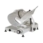 image of Omcan USA 13643 - 14" Carbon Steel Blade Meat Slicer, Gear-Driven, Gravity Feed, Anodized Aluminum Body, 1/3 HP, 110V 60Hz