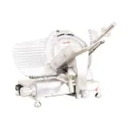 image of Omcan USA 41711 - Manual Meat Slicer, 10" Belt-Drive Knife, 1/5 HP 110V 60Hz Motor, NEMA 5-15P Cord, CE Certified