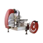 image of Omcan USA 46088 Commercial Electric Meat Slicer, 14.5" Belt-Driven Blade, Horizontal Manual Feed, 14" Knife Diameter