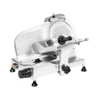 image of Rheninghaus RTS10 250T Meat Slicer – 10" Chromed Alloy Knife, 9.05"x7.48" Cutting Area, Belt Drive, 1/2 HP, 115V