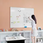 image of Flash Furniture BR-FMW-76122-4860-GG - Hercules Whiteboard 60" W x 48" H Aluminum, White Dry Erase