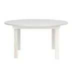 image of Flash Furniture XA-F-60-RD-WH-GG Hercules Series 60" Round Wood Top Dining Table with Foldable Legs
