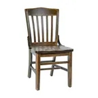 image of Flash Furniture XU-DG-W0006-ANTCPR-GG Hercules Series Restaurant Chair, Wood Back, 1" Thick Beechwood Seat, Antique Copper Finish