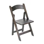 image of Flash Furniture ZH-8005-3-EAW-GG Holden Folding Dining Chair, 300 lb. Capacity, Early American Beechwood Frame