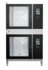 image of Blodgett INVOQ 62BLG/62BLG Double Stacked Full Size 12 Sheet Pan Gas Combi Oven w/ Touchscreen, Boilerless, 136.400 BTU