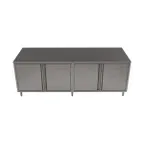 image of BK Resources CST-3684H2 84" Cabinet Base Dual Access Hinged Doors Work Table