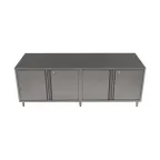 image of BK Resources CST-3684HL2 84" Cabinet Base Dual Access Hinged Doors Work Table with Locks