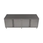 image of BK Resources CST-3684HL 84" Cabinet Base Hinged Doors Work Table with Lock