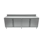 image of BK Resources CSTR5-3084H 84" Work Table, Cabinet Base with Hinged Doors
