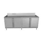 image of BK Resources CSTR5-3684H 84" Work Table, Cabinet Base with Hinged Doors