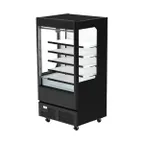 image of Asber AOM-52 52" Refrigerated Open Air Merchandiser in Black, 5 Shelves, 14 cu. ft.