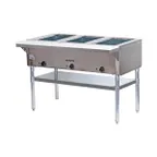 image of Adcraft ST-120/3 48" Electric Steam Table, (3) Open Wells