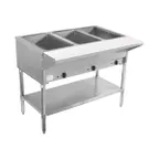 image of BevLes Company BVST-3-120 44" Electric Steam Table, (3) Open Pan Wells