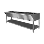 image of Klinger's Trading SW5H208 78" Stationary  (5) Sealed Well Electric Table, 4125 watts