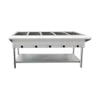 image of Omcan USA 47365 (Fw-Cn-0005-Lp) Steam Table, Lp Gas, 72"W X 30-2/5"D X 34-2/5"H