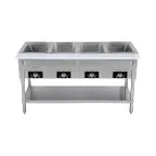 image of Serv-Ware EST4-1 58" Electric Hot Food Table, (4) Open Wells, 2000 W