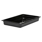 image of Cambro 12CW110 Camwear Food Pan, 8.9 Qt, 2.5" Deep, Black Polycarbonate, NSF