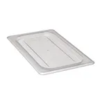 image of Cambro 40CWC135 Food Pan Cover – 1/4 Size Flat Clear Polycarbonate Lid, NSF