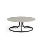 image of emuamericas E1341 Round Outdoor Table, 30-1/2"dia. x 12"H, Ceramic Top, Tubular Steel Legs