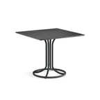 image of emuamericas E1342 Collier Square Outdoor Table, 36"W x 36"D x 30"H, Steel Top, Tubular Steel Legs