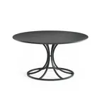 image of emuamericas E1344 Collier Square Outdoor Table, 56x56, Steel Top, Tubular Steel Legs, Powder Coated