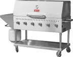 image of Omcan USA 47841 47" Outdoor Gas Grill, (6) Burners