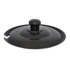 image of Spring USA 375-61/6TB Tureen Cover, Notched 9‑7/8" Dia., 6‑Qt, Steel with Black Pearl