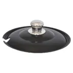 image of Spring USA 375-61/6TC Tureen Cover, Notched, 9-7/8" Dia., 6 Qt., 18/10 Steel, Titanium Chrome