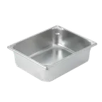 image of Vollrath 30242 Super Pan V® Food Pan, 1/2 Size, 4" Deep, 6.7 Qt Capacity