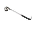 image of Vollrath 4980120 Ladle – 1 oz 18/8 Stainless Steel, 9‑7/8" Black Kool‑Touch™ Handle, NSF Certified