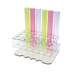 image of Winco CR-1600 Bar Maid, Shooter Tube Rack, 24 Holes, Clear