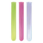 image of Winco CR-1620AC Bar Maid Shooter Tubes 6" .85 oz 1/2" Dia Neon Orange, Pink, Blue, Green - 100/Pack